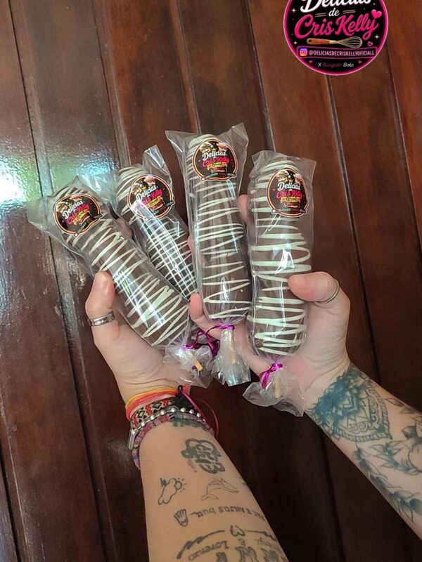 Espetos de doce embalados