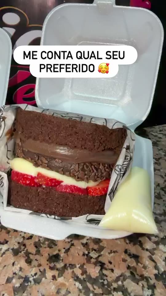 X-Burguer Doce na embalagem